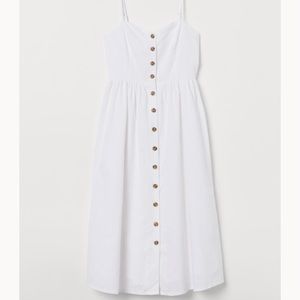 H&M White Linen Dress